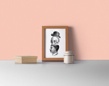 Cadeau pour petit ami - Xmas Svg - You blow my head off collage livre print, wall decor - Skull wall art - SKA013 - A4 White 8.2x11.6 2