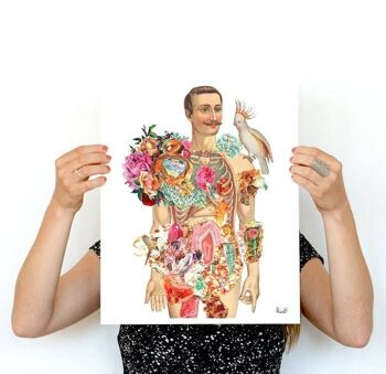 Compra Regalo per il suo corpo studio arte - stampa di anatomia - stampa di  anatomia del fiore - grafico di anatomia - poster di anatomia umana -  dizionario anatomia - SKA118WA4 