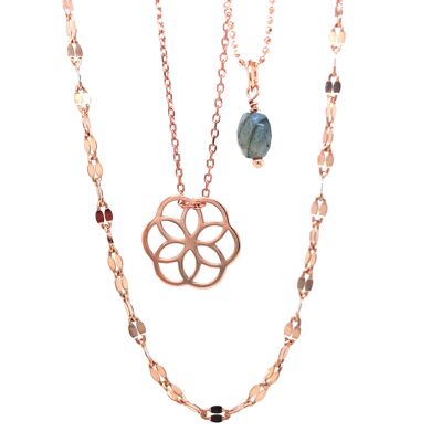 Necklace Flower of Life 925 silver
