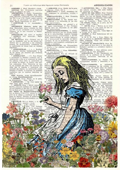 Gift for her, Xmas Svg, Alice in wonderland smelling wild Flowers. Alice in Wonderland wall art, Wall decor Alice print, nursery art ALW047 - Book Page S 4.1x6.6