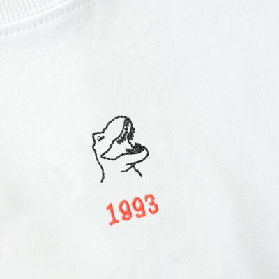 T-shirt brodé 1993 Jurrassic Park