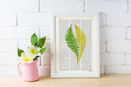 Green fern n02 Art Print - Music L 8.2x11.6 (No Hanger)