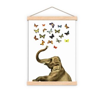 Cadeaux de vacances, idée cadeau, impression papillon éléphant - anatomie du dictionnaire - art mural chambre d'enfant - art mural éléphant - cadeau de douche de bébé - ANI088 - livre page S 5 x 7 2