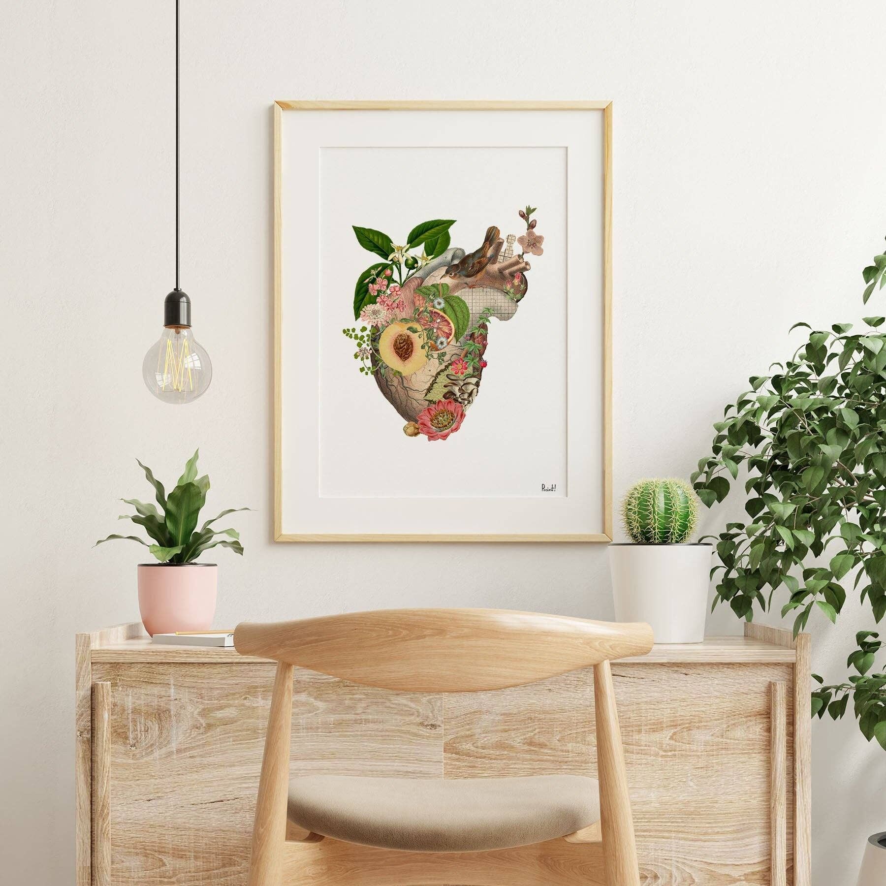 Juicy Heart Print - A4 Weiß 8,2 x 11,6