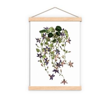 Lilac Bells Wild Flowers Print - A4 Blanc 8.2x11.6 (Sans cintre) 2