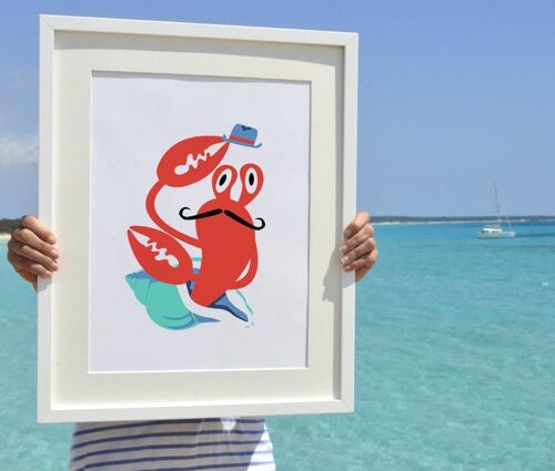 Mr Hermit crab - Nursery Room print