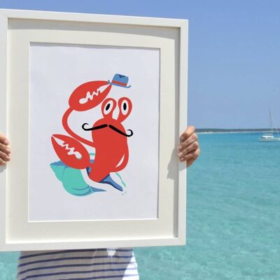 Mr Hermit crab - Nursery Room print