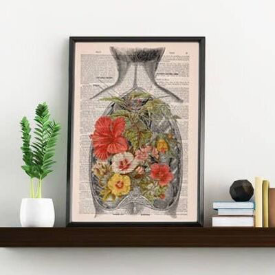 Nature on an Open Back - A3 Poster 11.7x16.5 (No Hanger)