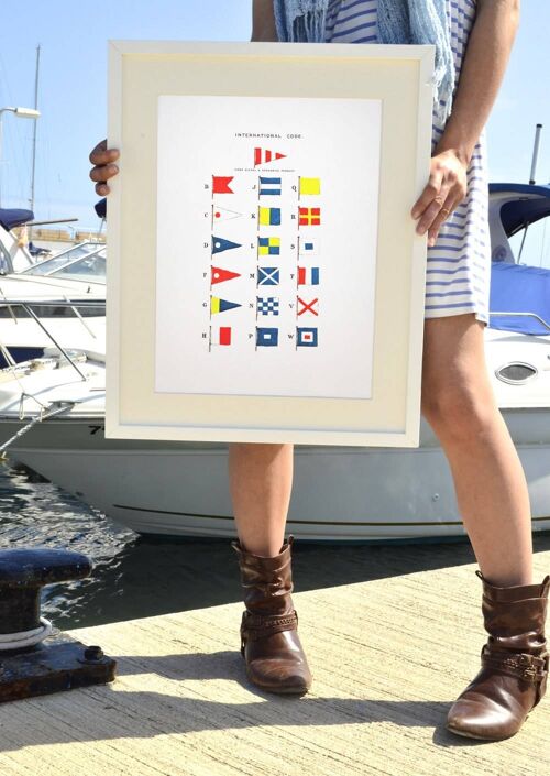 Nautical flags 1 style Poster