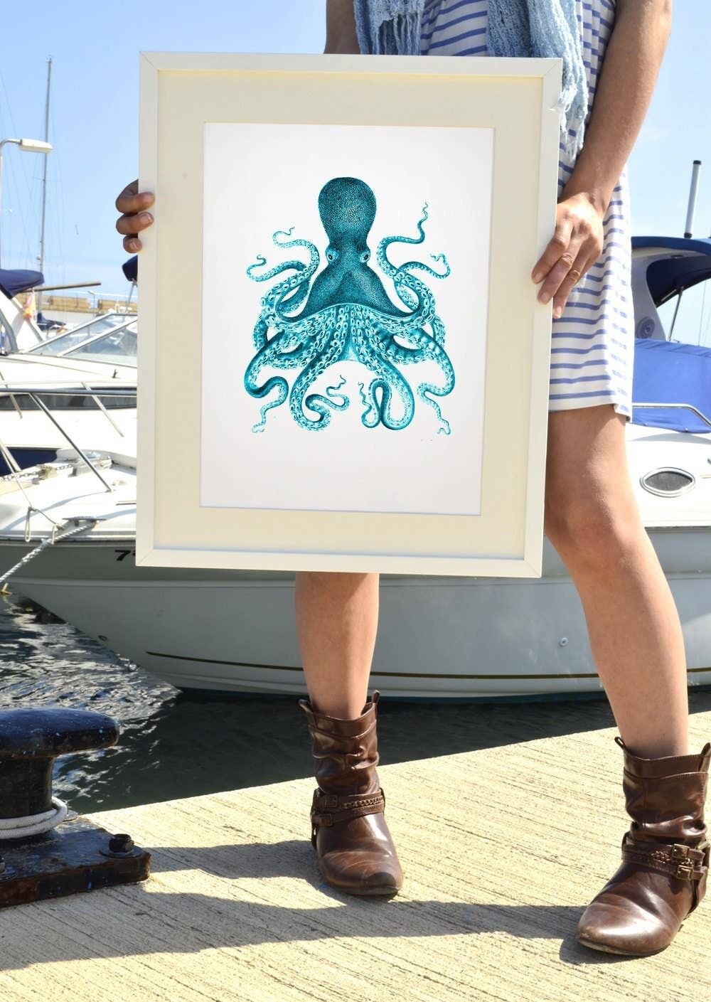 Oktopus in Türkis Nr.09
