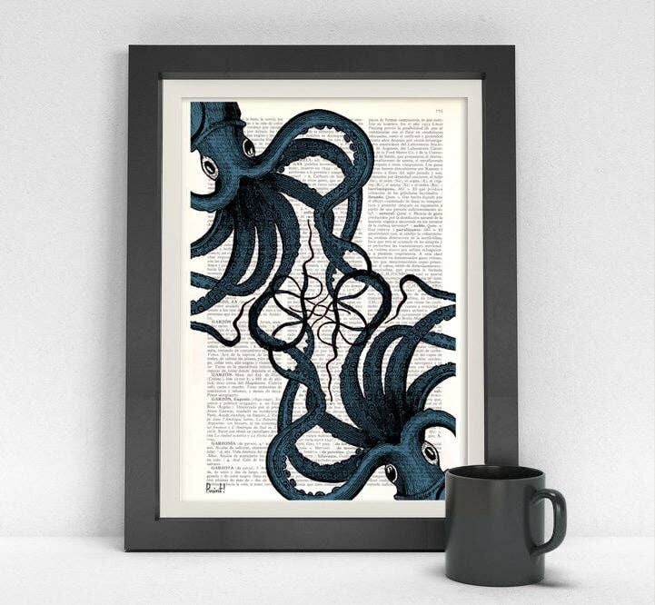 Octopus meeting art - Livre Page S 5x7