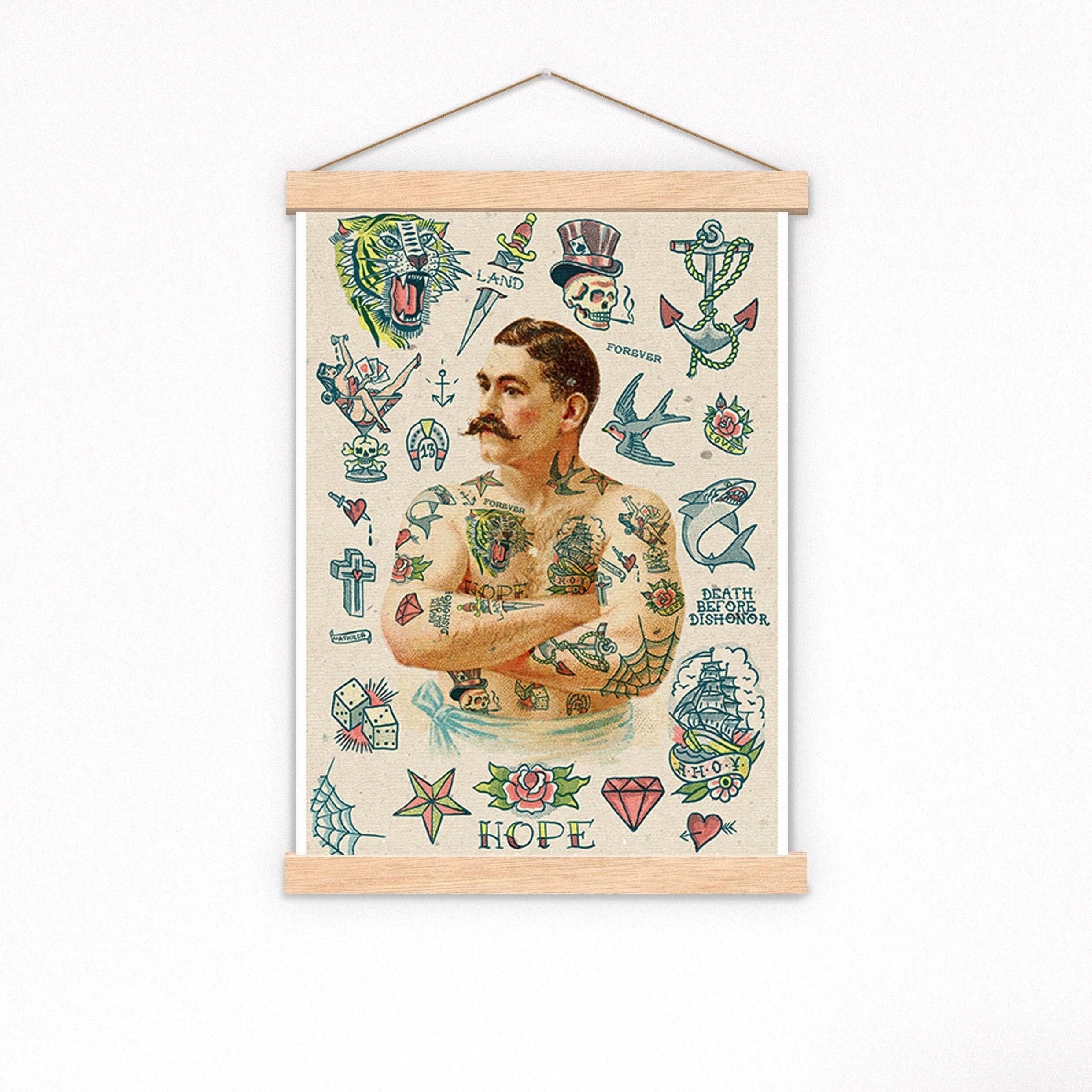 Old School Tattoo Poster (ohne Aufhänger)