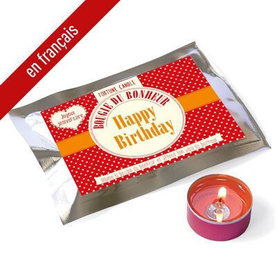 Fortune Candle / Joyeux anniversaire - Happy Birthday / Dots-FR