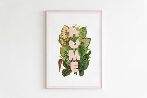 Plant lover Nature art Print - A5 White 5.8x8.2 (No Hanger)