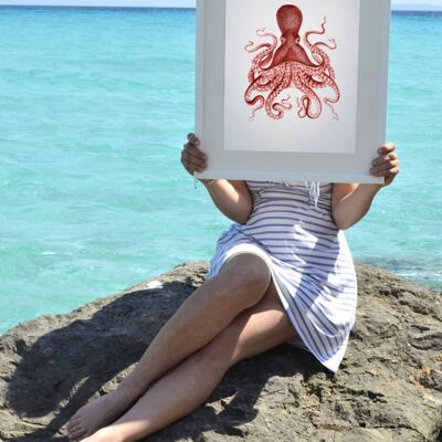 Red  octopus no.10