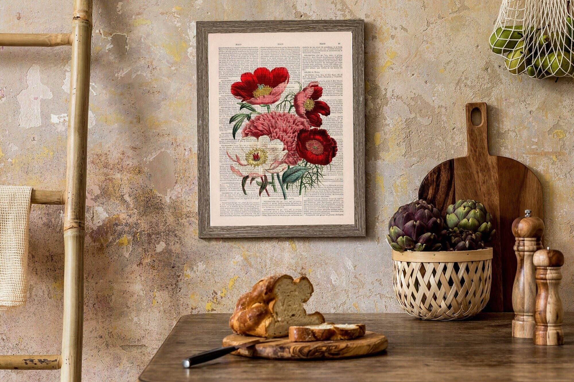 Blumenstrauß aus roten und rosa Anemonen - Weiß 8x10