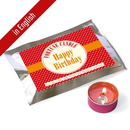 Fortune Candle / Happy Birthday / Dots-EN