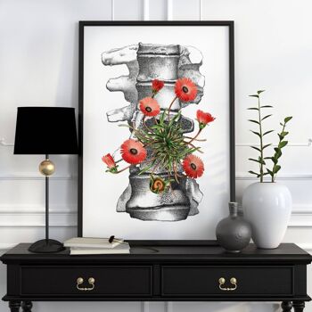 Simple Daisy Vertebrae - Affiche A3 11,7 x 16,5 4