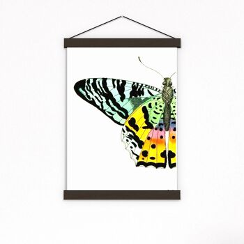 Décoration printanière Détail papillon coloré - Blanc 8x10 (Sans cintre) 2