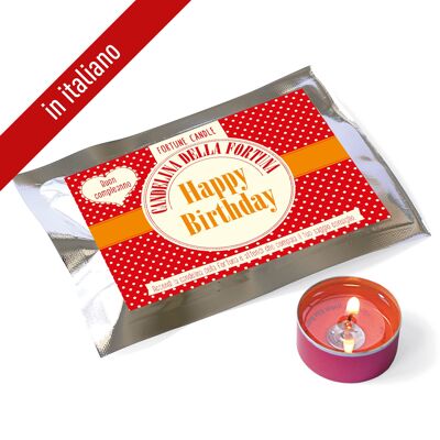 Fortune Candle / Buon Compleanno - Feliz cumpleaños / Dots-IT