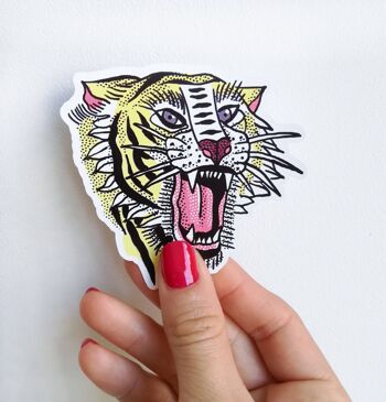 Autocollants d'art de tatouage de tigre 2