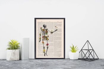 Impression de squelette de plantes tropicales - Affiche A3 11,7 x 16,5 (sans cintre) 1