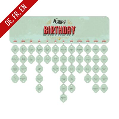 Birthday Board / perpetual birthday calendar