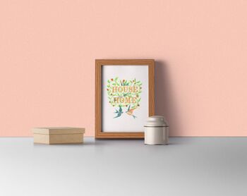 Wall Art Print Welcome Spring Poster Print, Peint à la main, Wall Art, Home Poster, Wall Decor, Home Decor, Giclee Print, Poster, TYQ025WA4 - A5 White 5.8x8.2 4