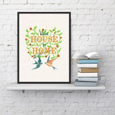 Welcome Spring Poster Print - A4 White 8.2x11.6 (No Hanger)