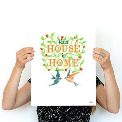 Stampa poster Welcome Spring - A3 bianco 11,7x16,5 (senza gancio)