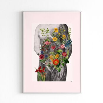 We are all the same Body positive art print - White 8x10 (No Hanger) 3
