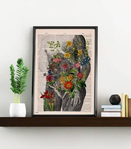 We are all the same. Body Positive art - White 8x10 (No Hanger)