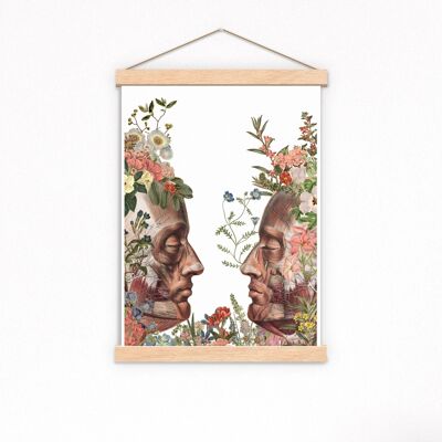 We are Nature Anatomy Art print - A4 bianco 8,2 x 11,6 (senza gancio)