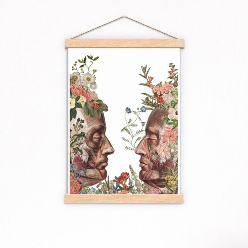 We are Nature Anatomy Art print - A5 White 5.8x8.2 (No Hanger)