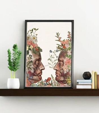 We are Nature Anatomy Art print - White 8x10 (No Hanger) 2