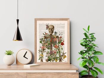 Squelette de fleurs sauvages - Affiche A3 11,7x16,6 1