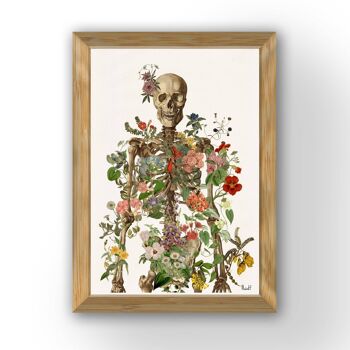 Squelette de fleurs sauvages - Affiche A3 11,7x16,6 2