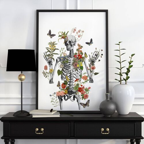 Wild Life Skeleton - Music L 8.2x11.6 (No Hanger)