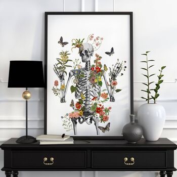 Squelette de la vie sauvage - Affiche A3 11,7 x 16,5 (sans cintre) 1
