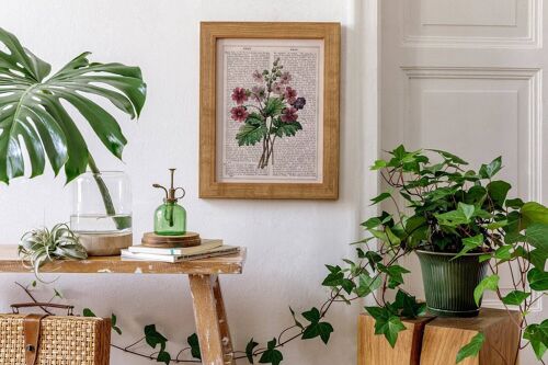 Wild Primroses bouquet - White 8x10 (No Hanger)