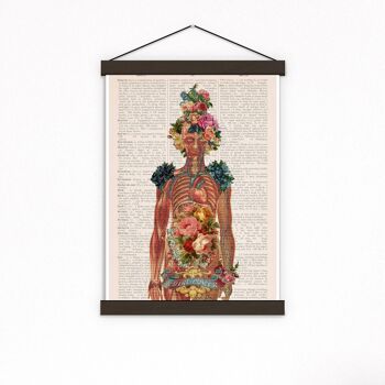 Svg de Noël, anatomie Wall Art - fleur squelette - féministe Wall Art - squelette humain Art - anatomie Illustration - dictionnaire impression - SKA115PA3 - musique L 8,2 x 11,6 (pas de cintre) 4