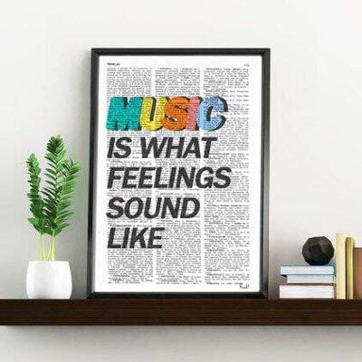 Xmas Svg, Christmas Gifts, Music Color Music Wall Art, Music Art Music Poster, Gift for Music Lover Him, Music Room Decor Rock n Roll TYQ001 - Book Page L 8.1x12