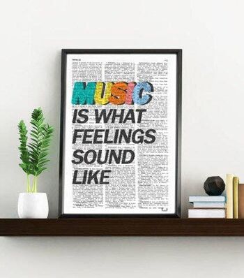 Noël Svg, cadeaux de Noël, musique couleur musique Wall Art, musique Art musique affiche, cadeau pour mélomane lui, musique Room Decor Rock n Roll TYQ001 - musique L 8.2x11.6 1