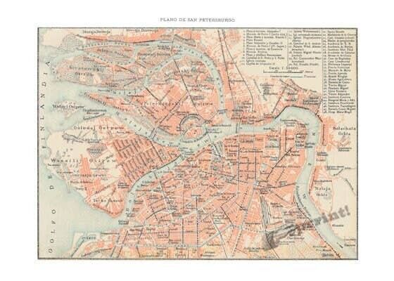 Xmas Svg, Weihnachtsgeschenke, Sankt Petersburg alter Stadtplan, Vintage-Poster, Wandkunst, Vintage-Stadtplan-Poster, Stadtplan-Poster TVH232WA3 (kein Aufhänger)