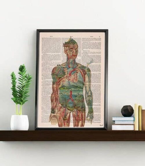 Xmas Svg, Gift for him, Wall art print Be inside of me anatomical collage. Medicine student gift. Wall Decor Art, Decor SKA241 - A4 White 8.2x11.6