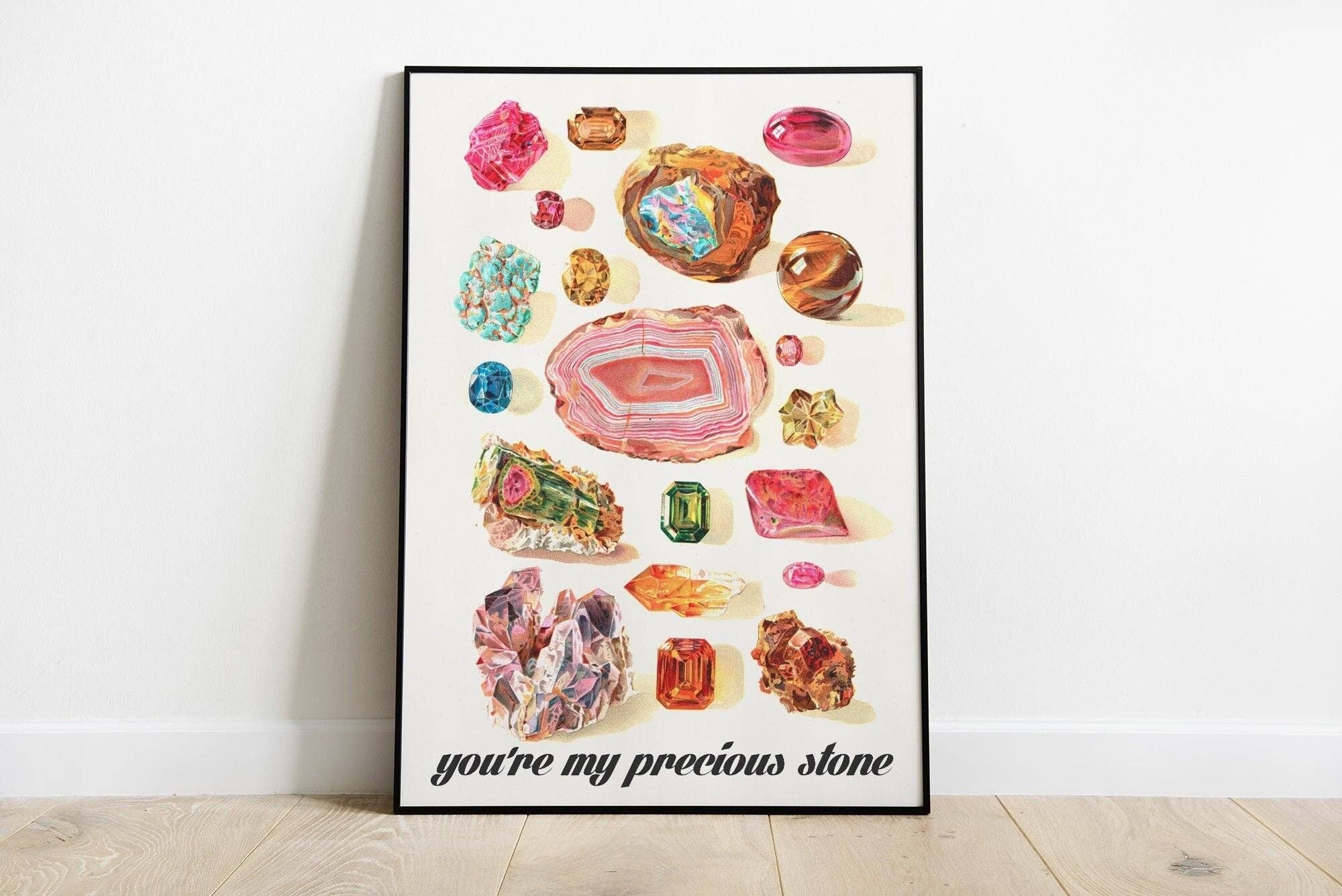 You Are My Precious Stone Print – A3 weiß 11,7 x 16,5 (ohne Aufhänger)