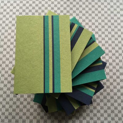 Cento per Cento Riciclato – Linea en tonos de azul y verde III