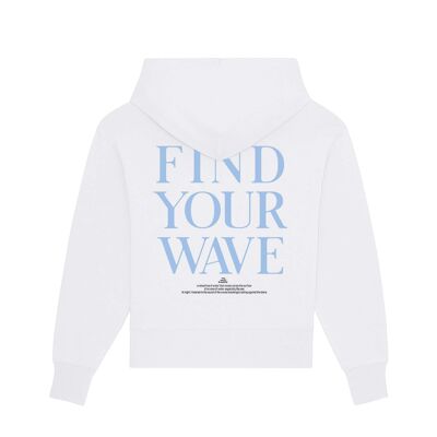 HeatWaves© 'FYW2' - White Oversized Hoodie