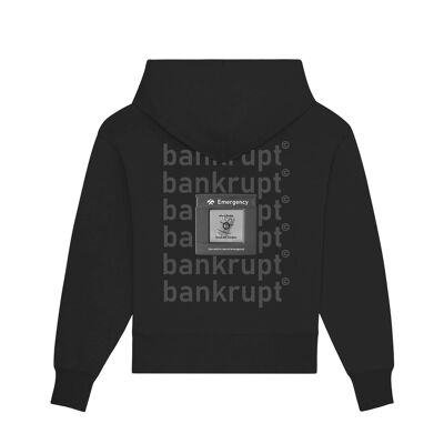 Grey-Bankrupt' - Oversized Unisex Hoodie