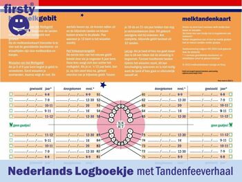 Stoer Tandendoosje Blauw - Firsty Round - Jongen/Meisje - Incl Logboekje NL + Hoera-Sticker 4